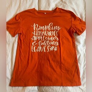 Orange fall t-shirt